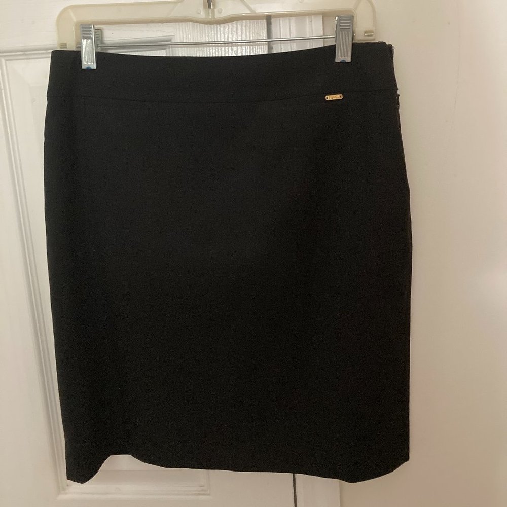 Tahari Black Lined Skirt